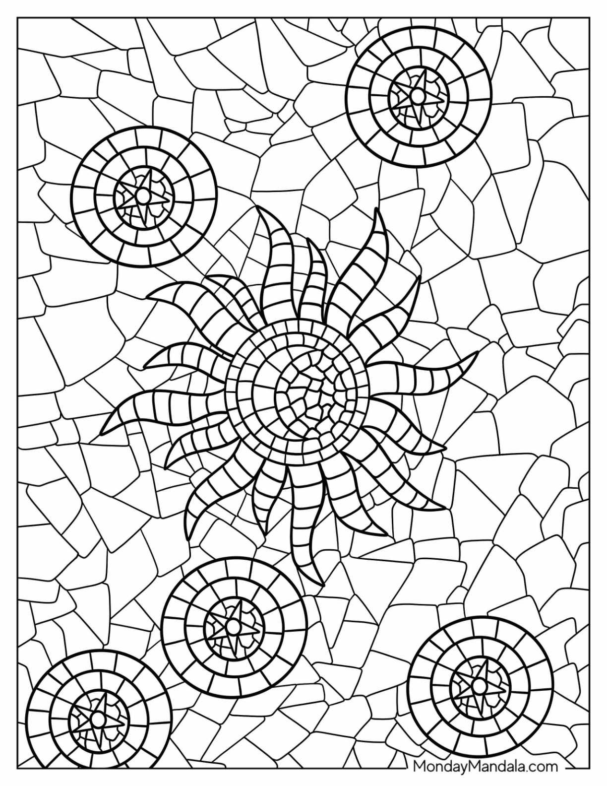 Stained Glass Coloring Pages for Adults Unique 104