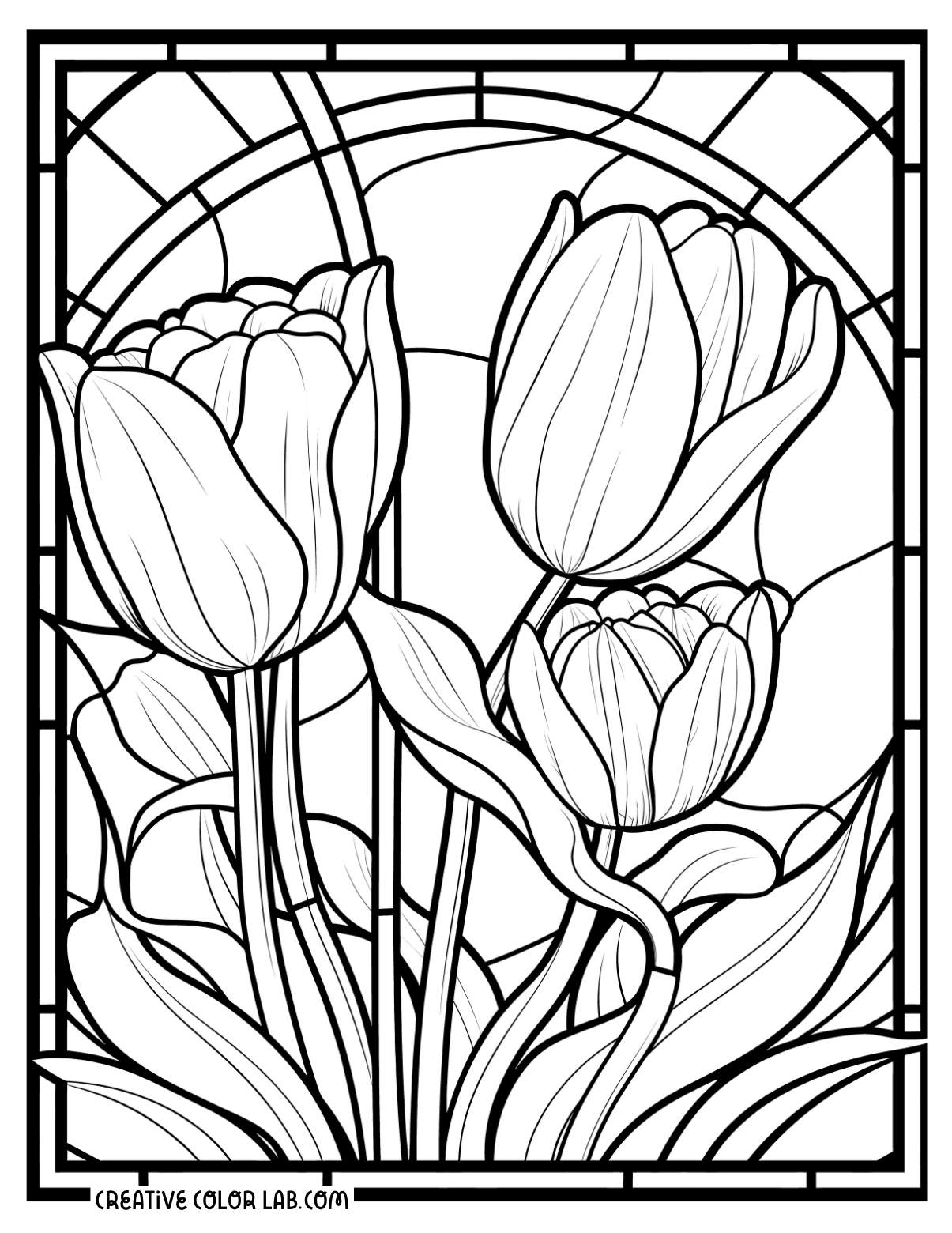 Stained Glass Coloring Pages for Adults Unique 106