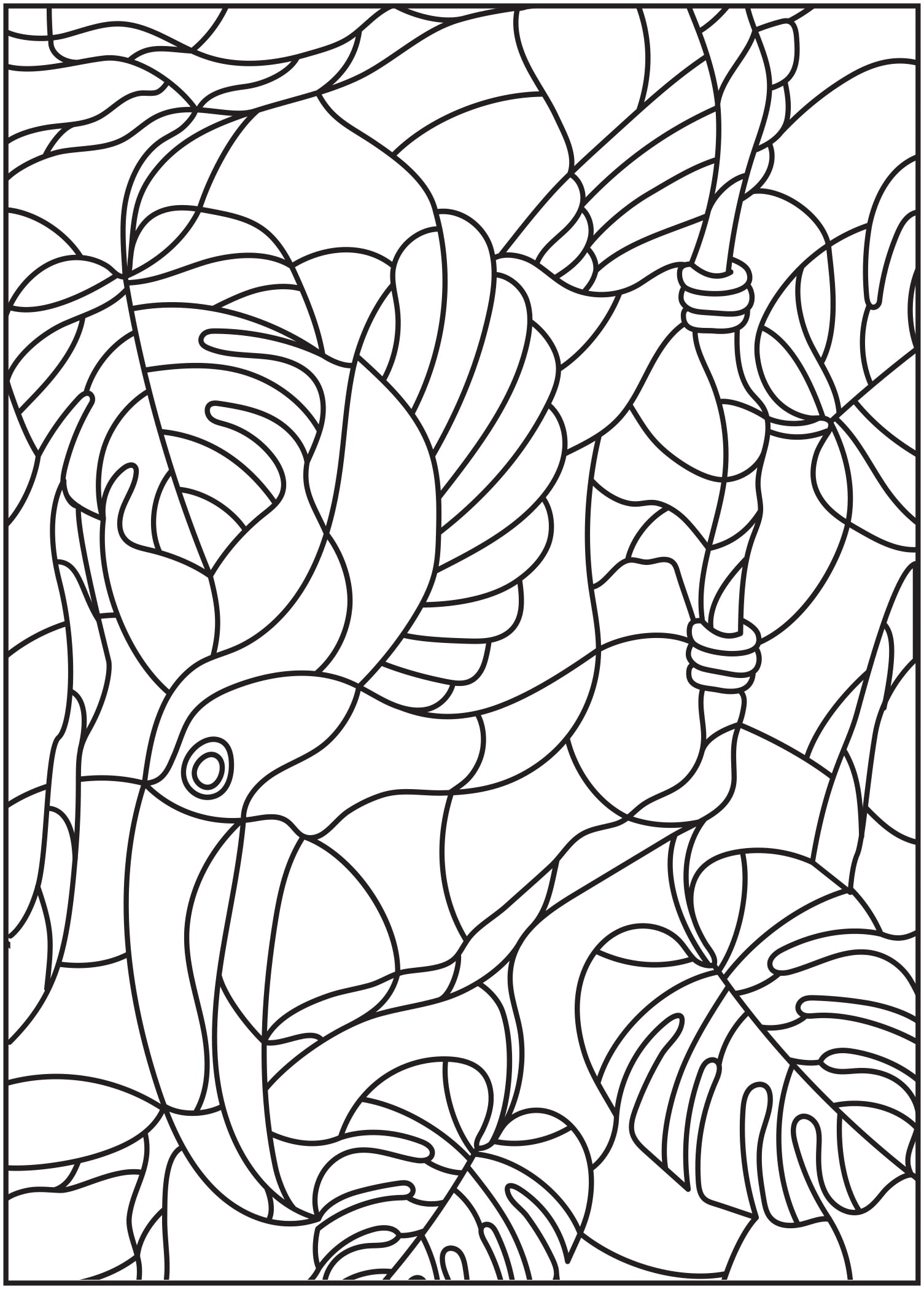 Stained Glass Coloring Pages for Adults Unique 11