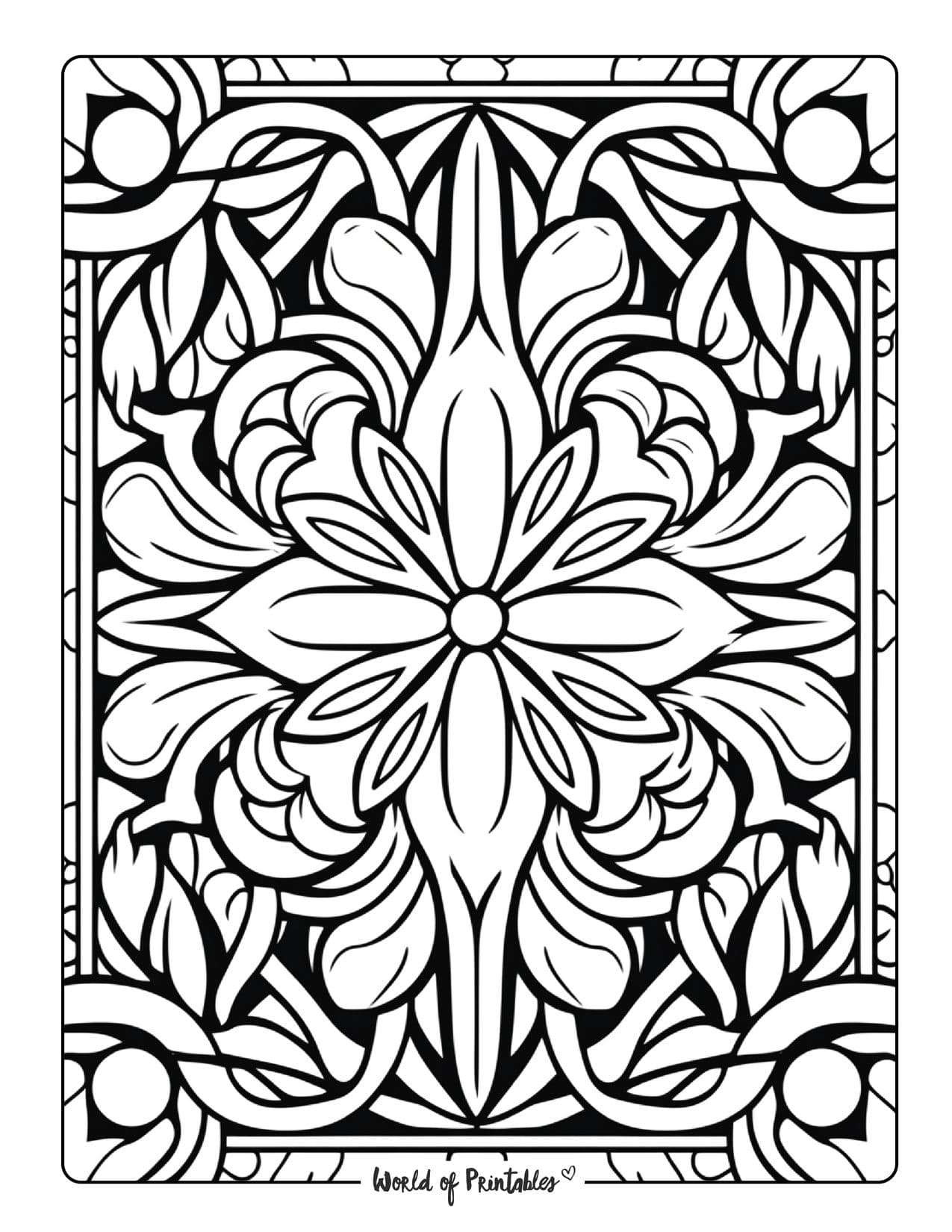 Stained Glass Coloring Pages for Adults Unique 111