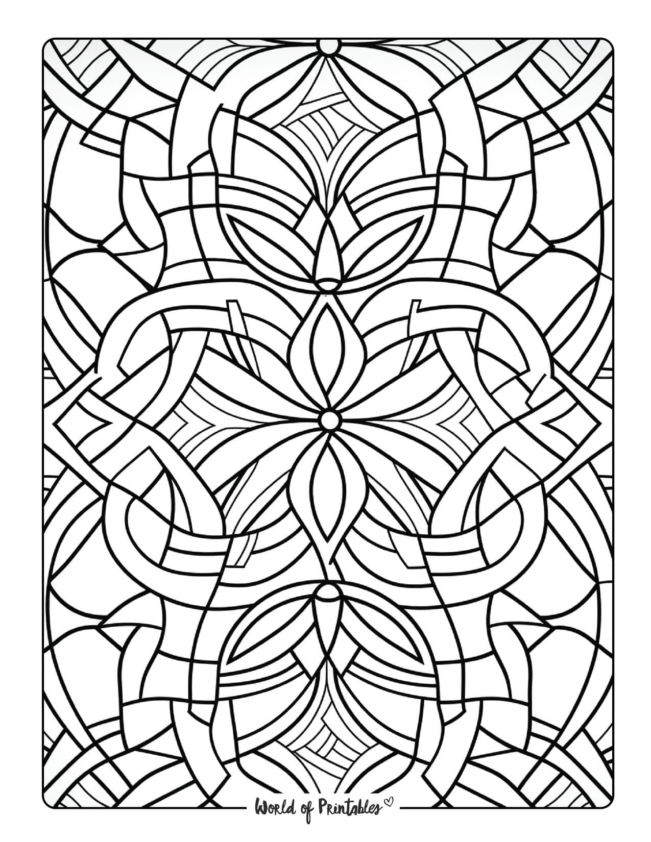 Stained Glass Coloring Pages for Adults Unique 115