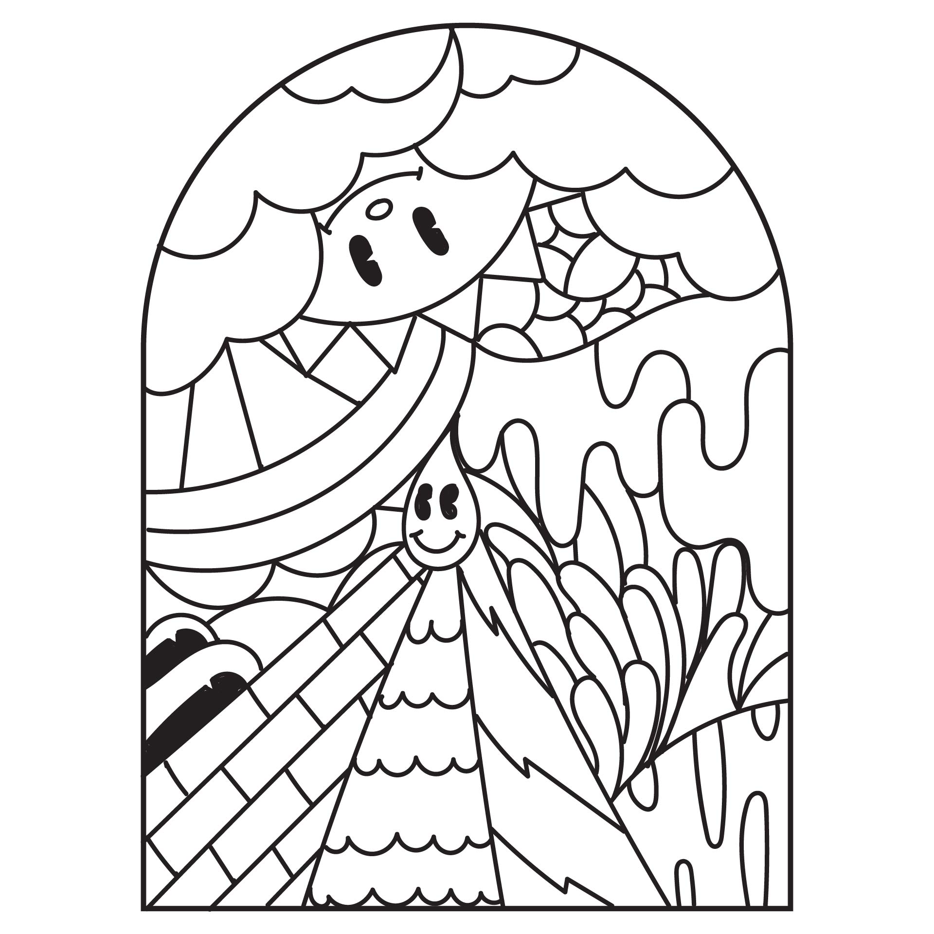 Stained Glass Coloring Pages for Adults Unique 122