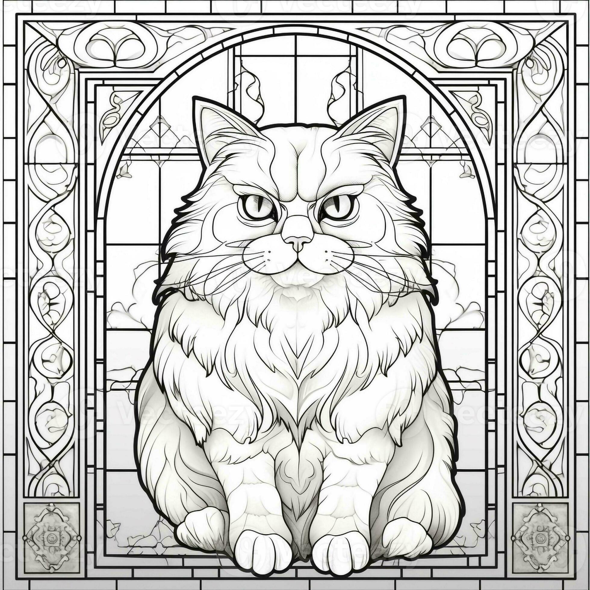 Stained Glass Coloring Pages for Adults Unique 141