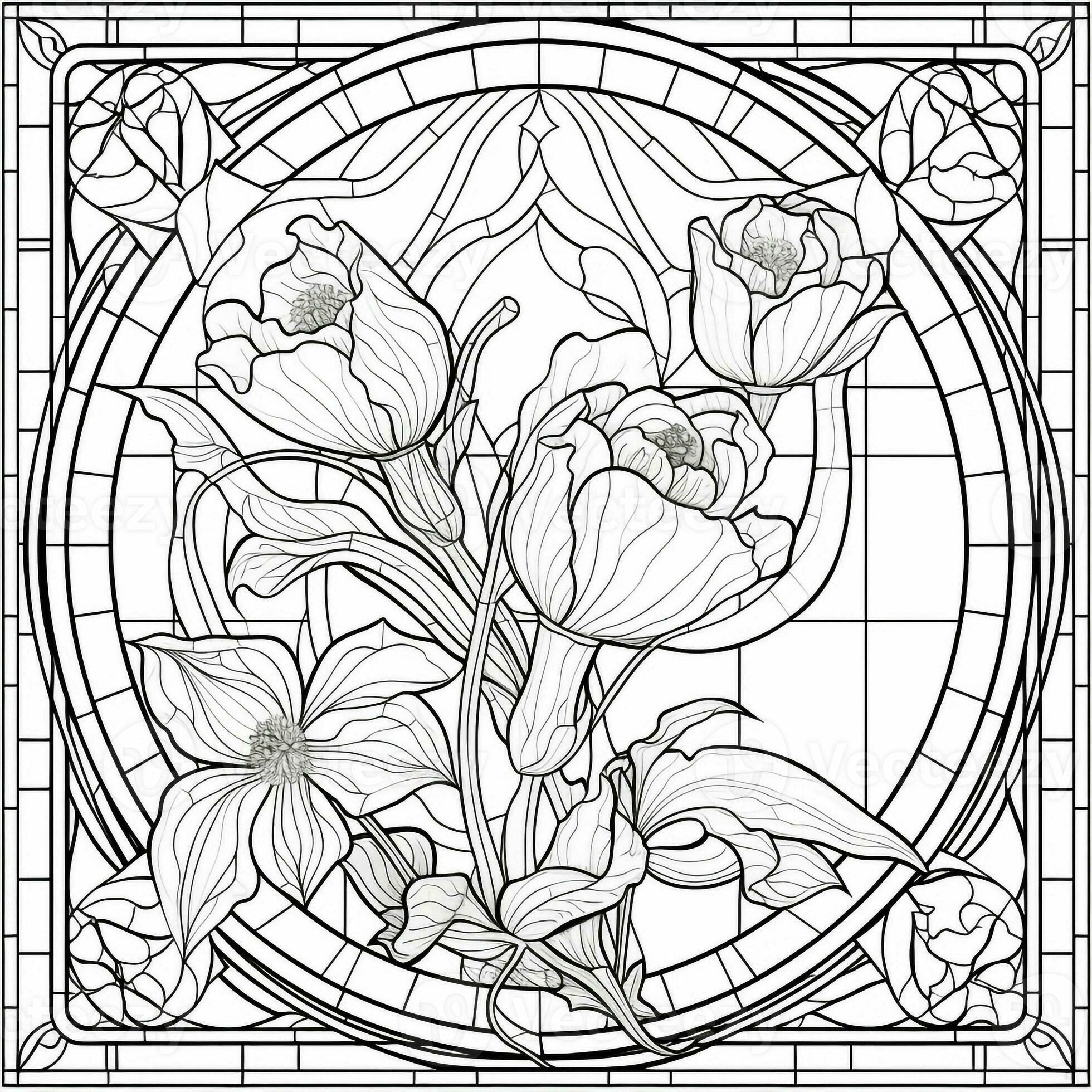 Stained Glass Coloring Pages for Adults Unique 18