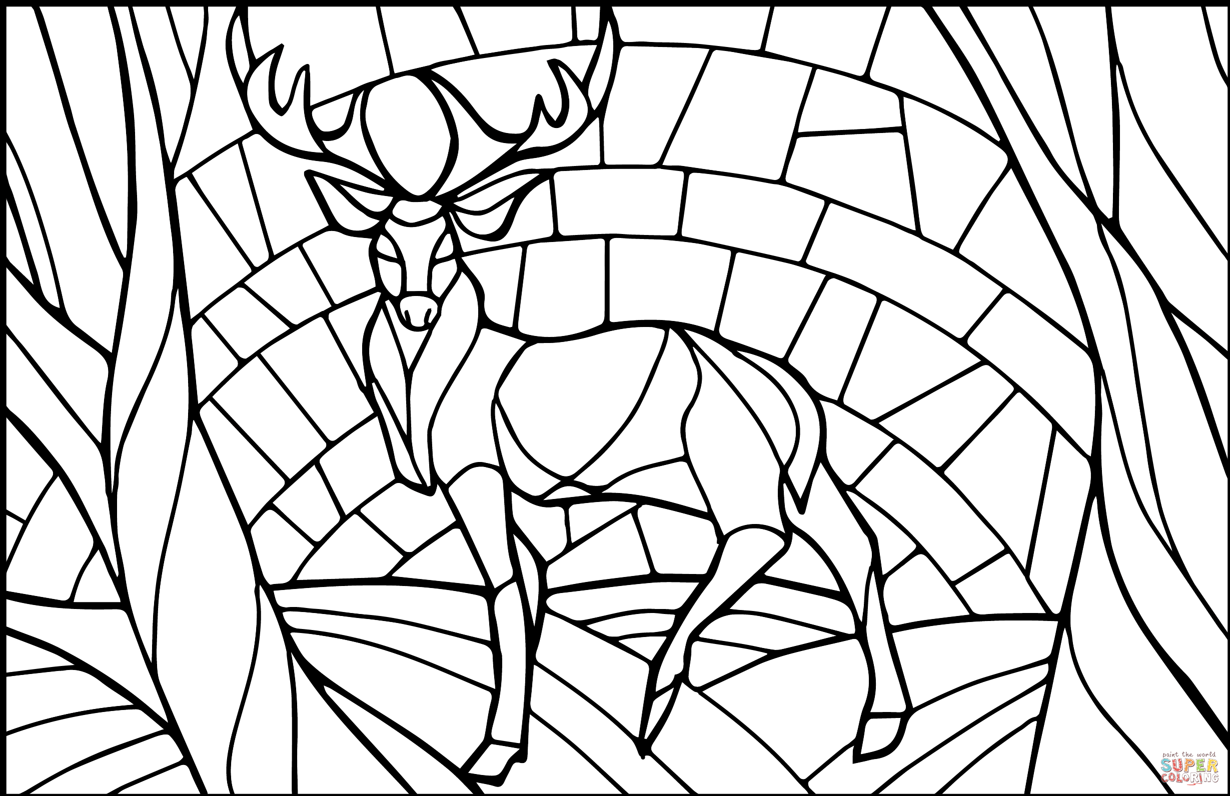 Stained Glass Coloring Pages for Adults Unique 19