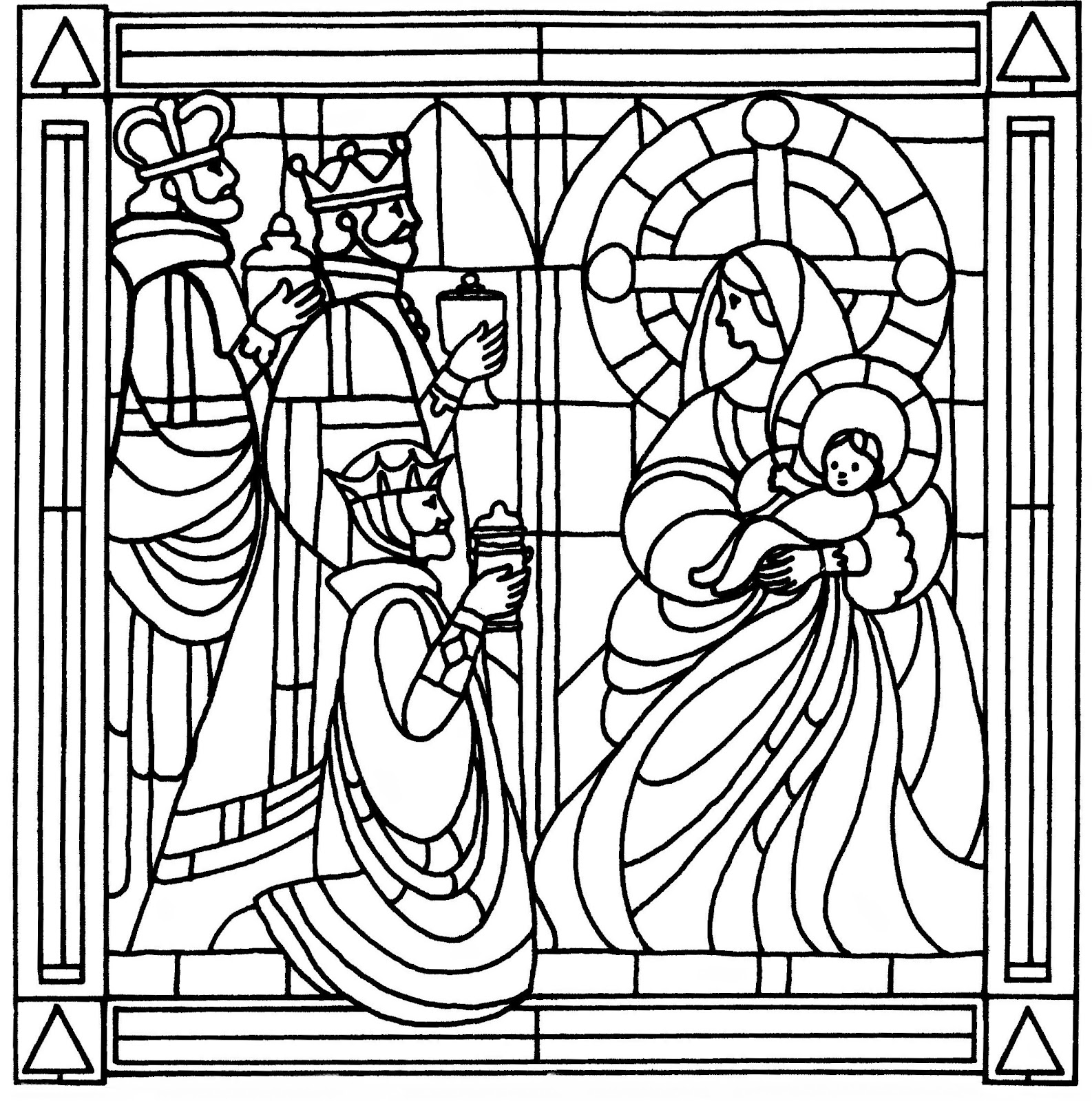 Stained Glass Coloring Pages for Adults Unique 21