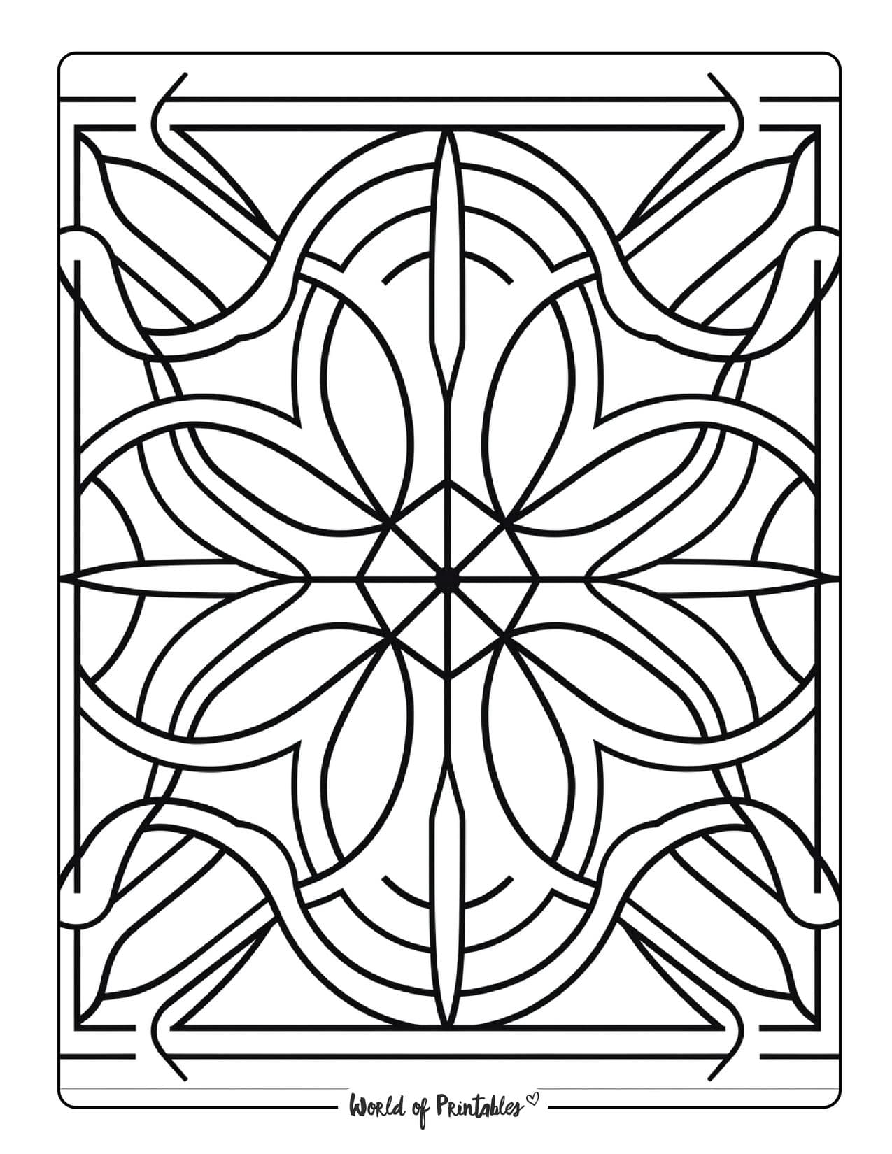 Stained Glass Coloring Pages for Adults Unique 23