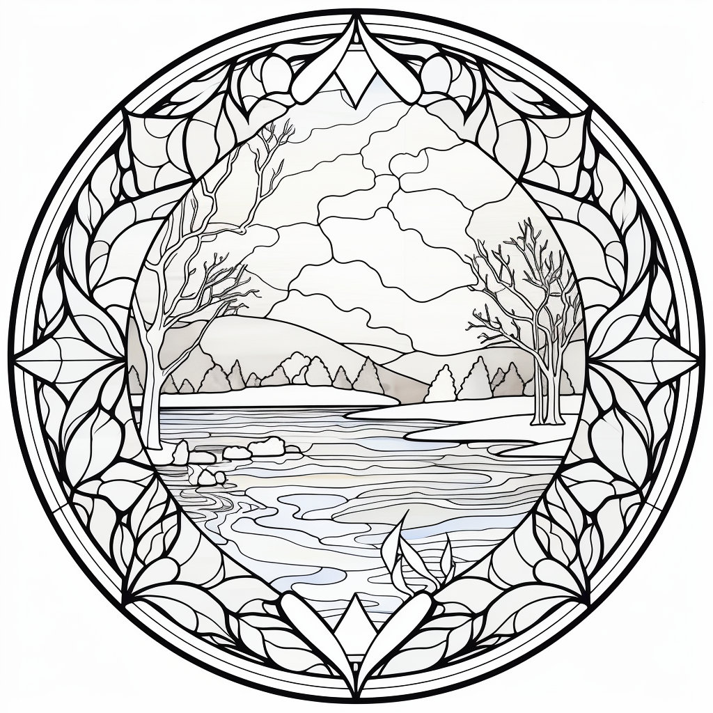 Stained Glass Coloring Pages for Adults Unique 24