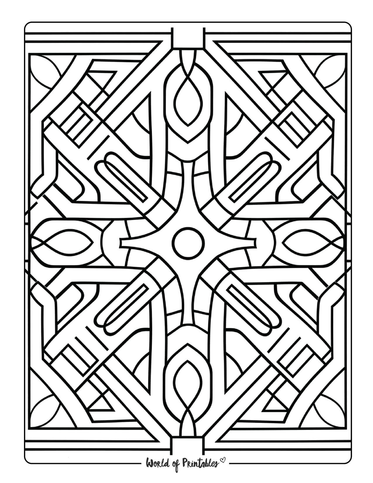 Stained Glass Coloring Pages for Adults Unique 3