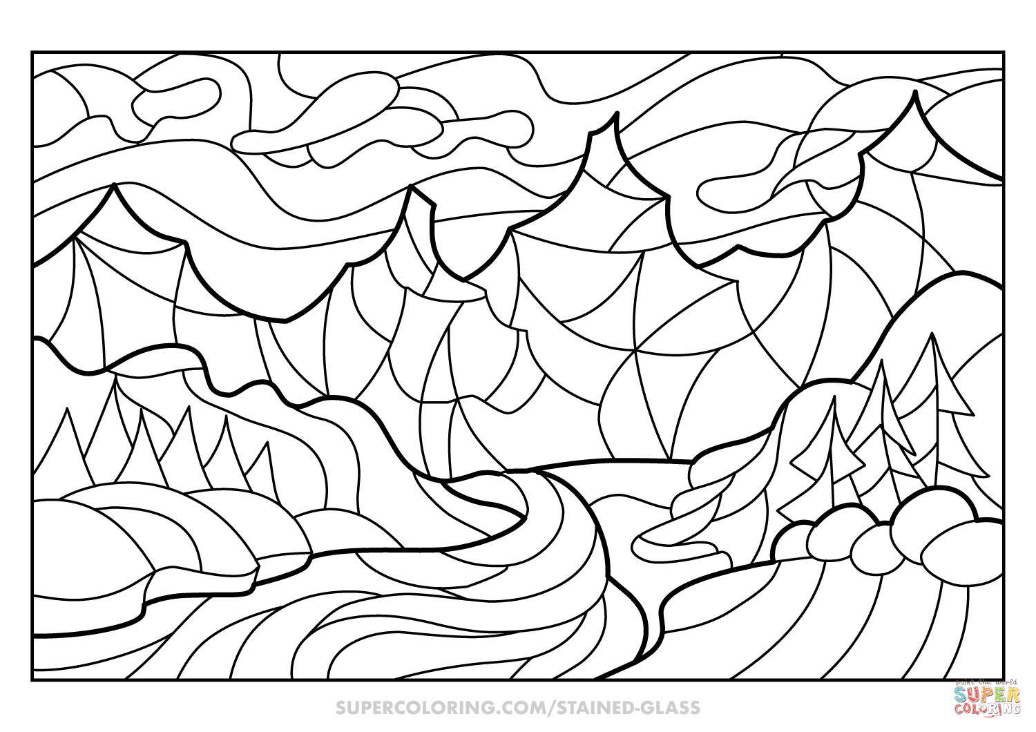 Stained Glass Coloring Pages for Adults Unique 35