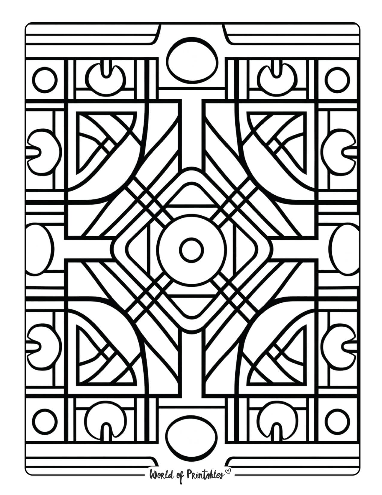 Stained Glass Coloring Pages for Adults Unique 39