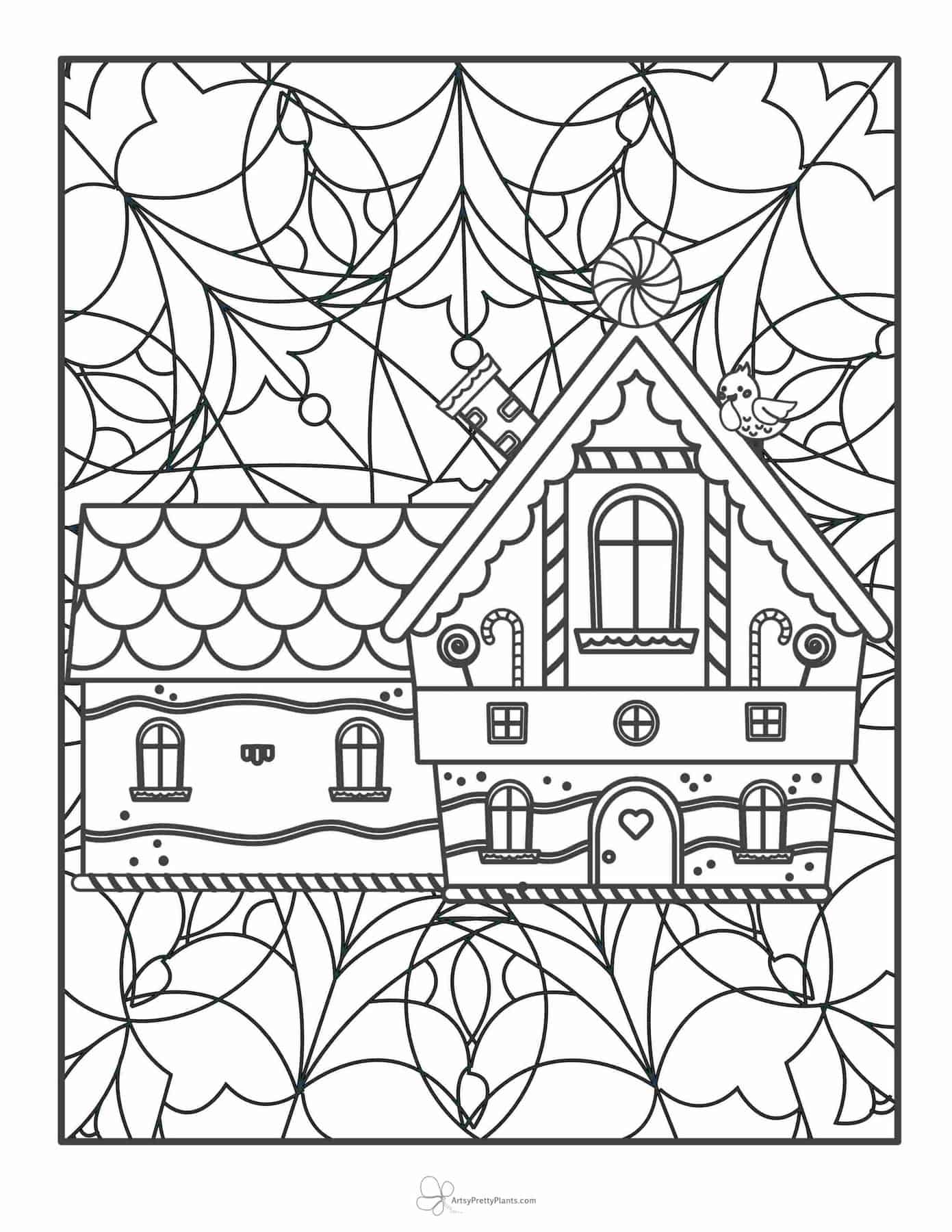 Stained Glass Coloring Pages for Adults Unique 5