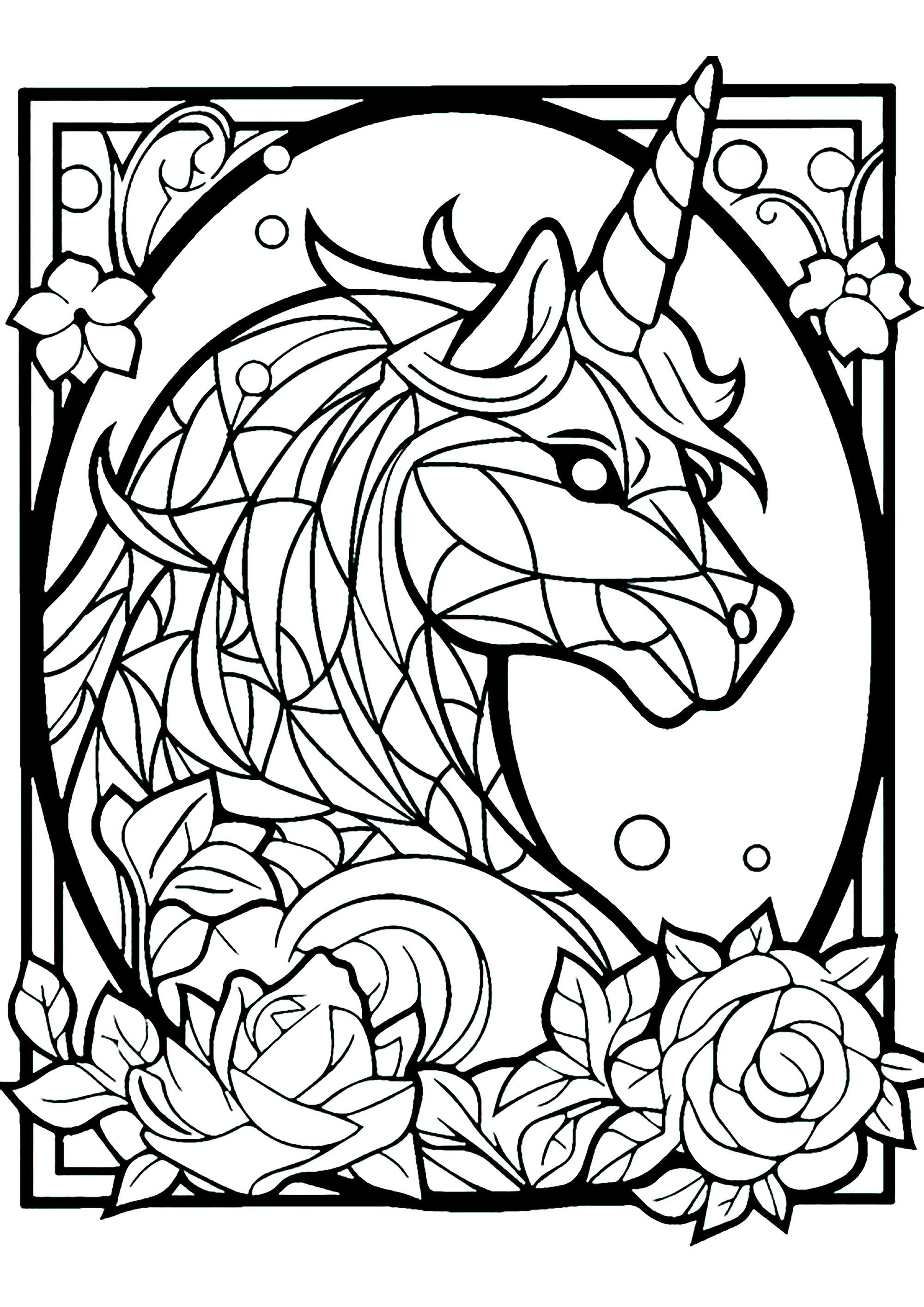 Stained Glass Coloring Pages for Adults Unique 62