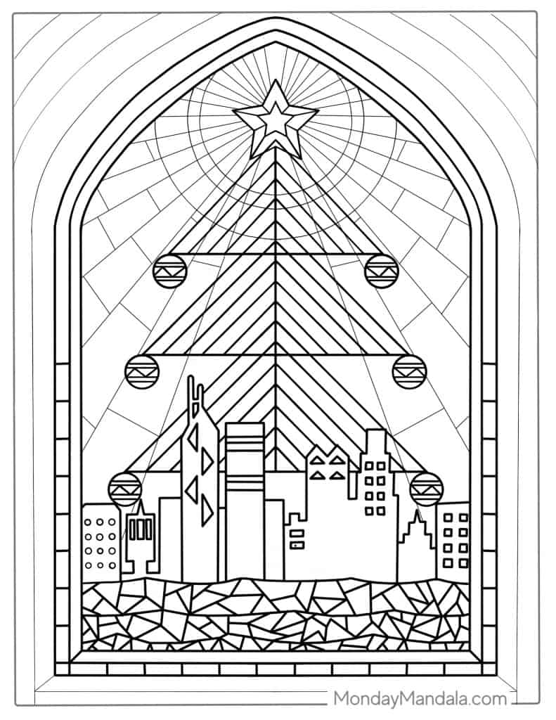 Stained Glass Coloring Pages for Adults Unique 67