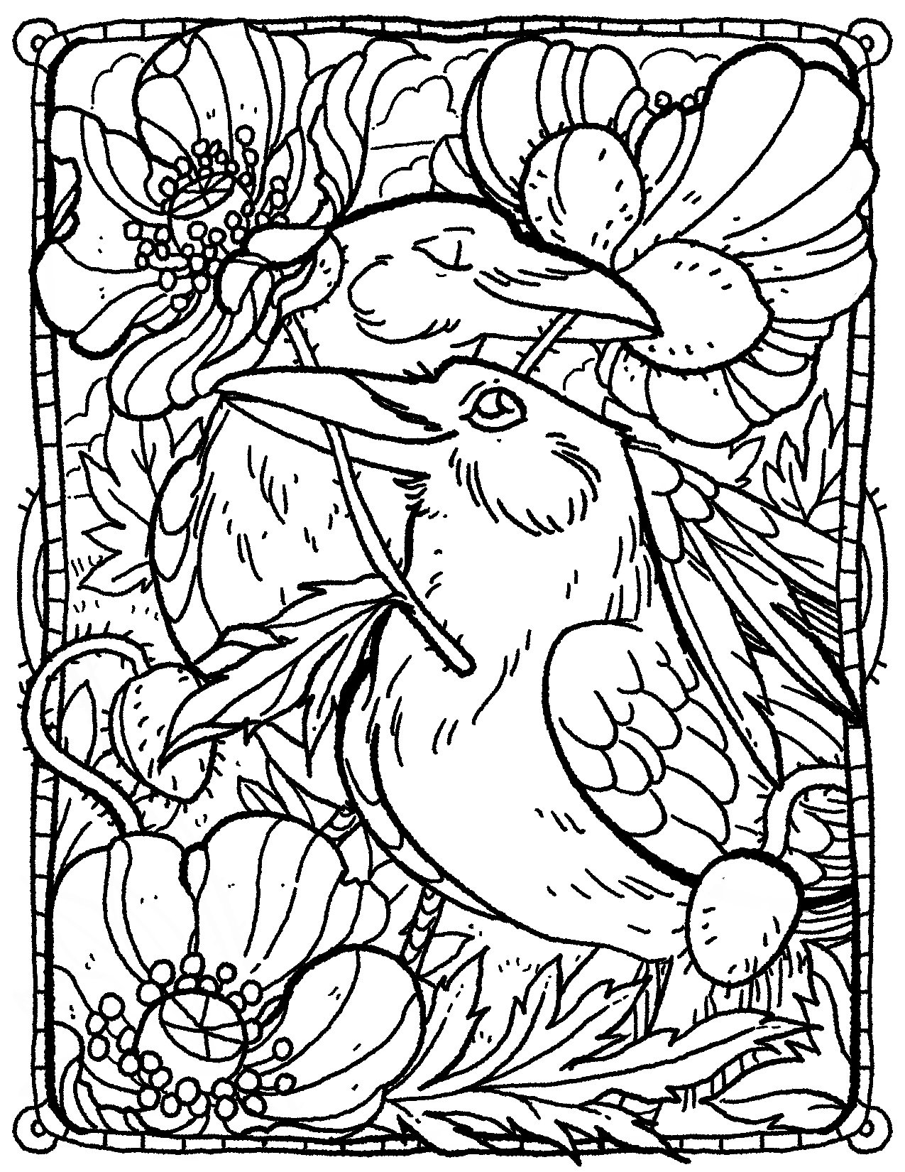 Stained Glass Coloring Pages for Adults Unique 68