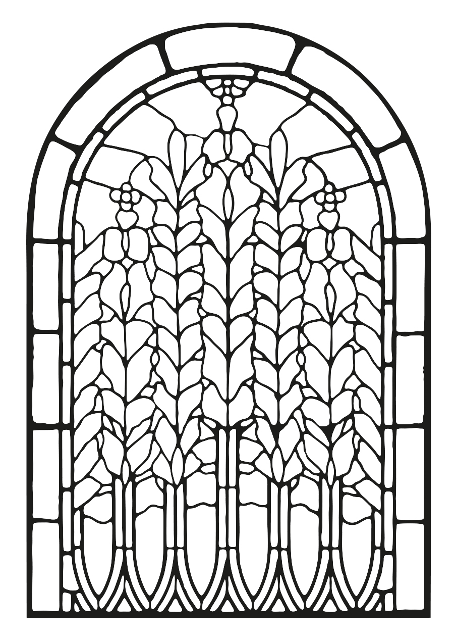 Stained Glass Coloring Pages for Adults Unique 72