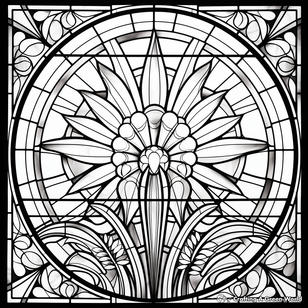 Stained Glass Coloring Pages for Adults Unique 75