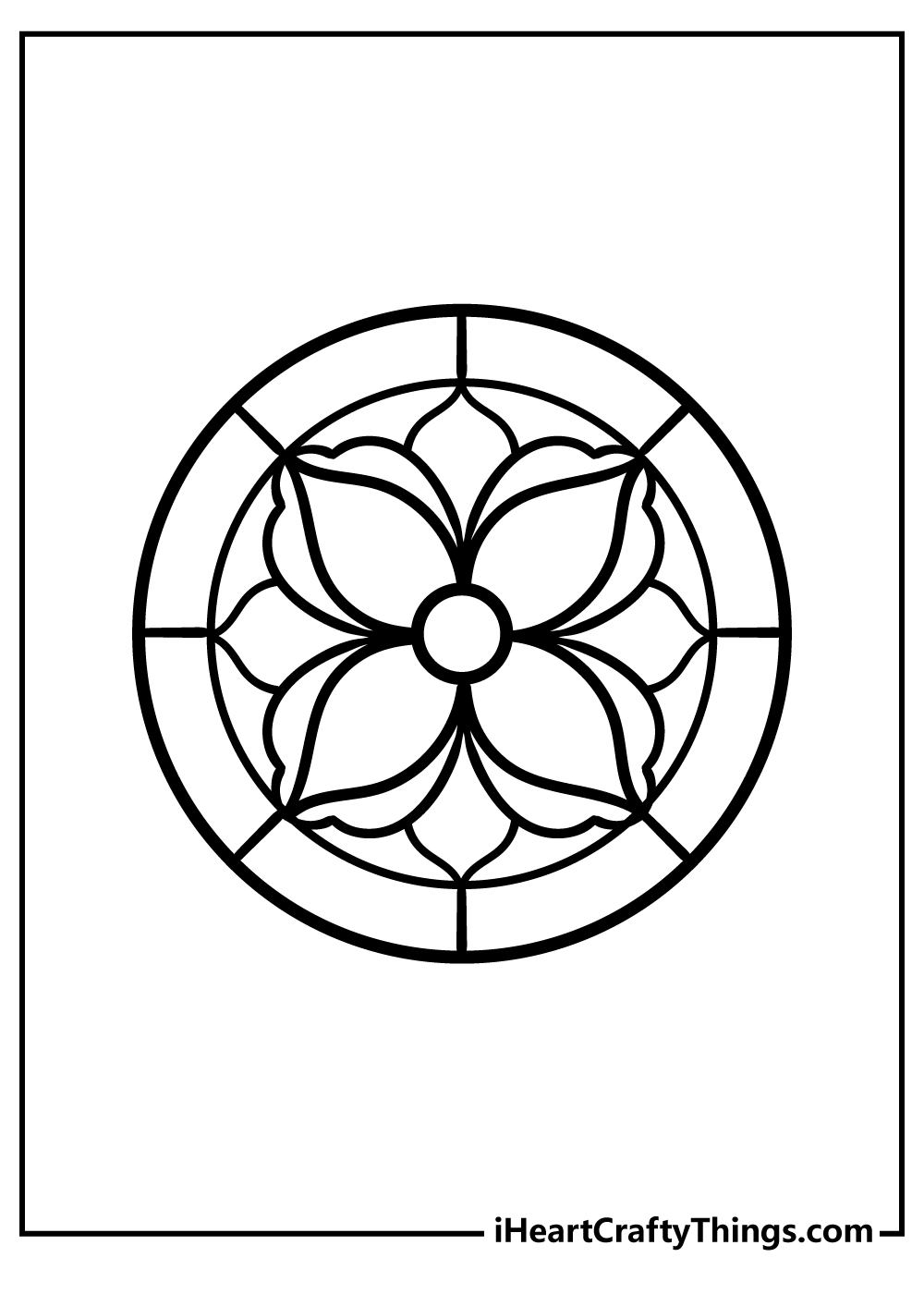 Stained Glass Coloring Pages for Adults Unique 76