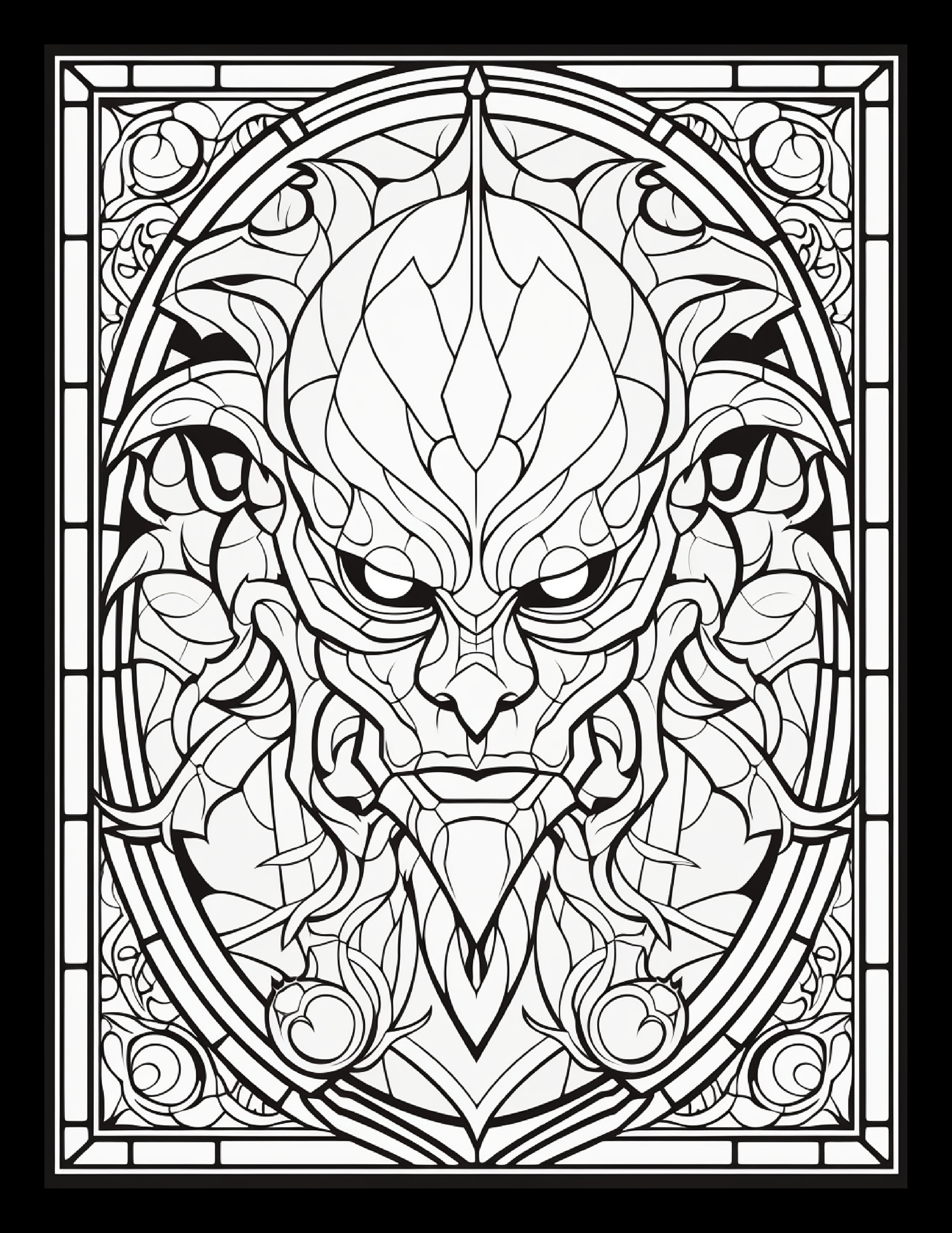 Stained Glass Coloring Pages for Adults Unique 77