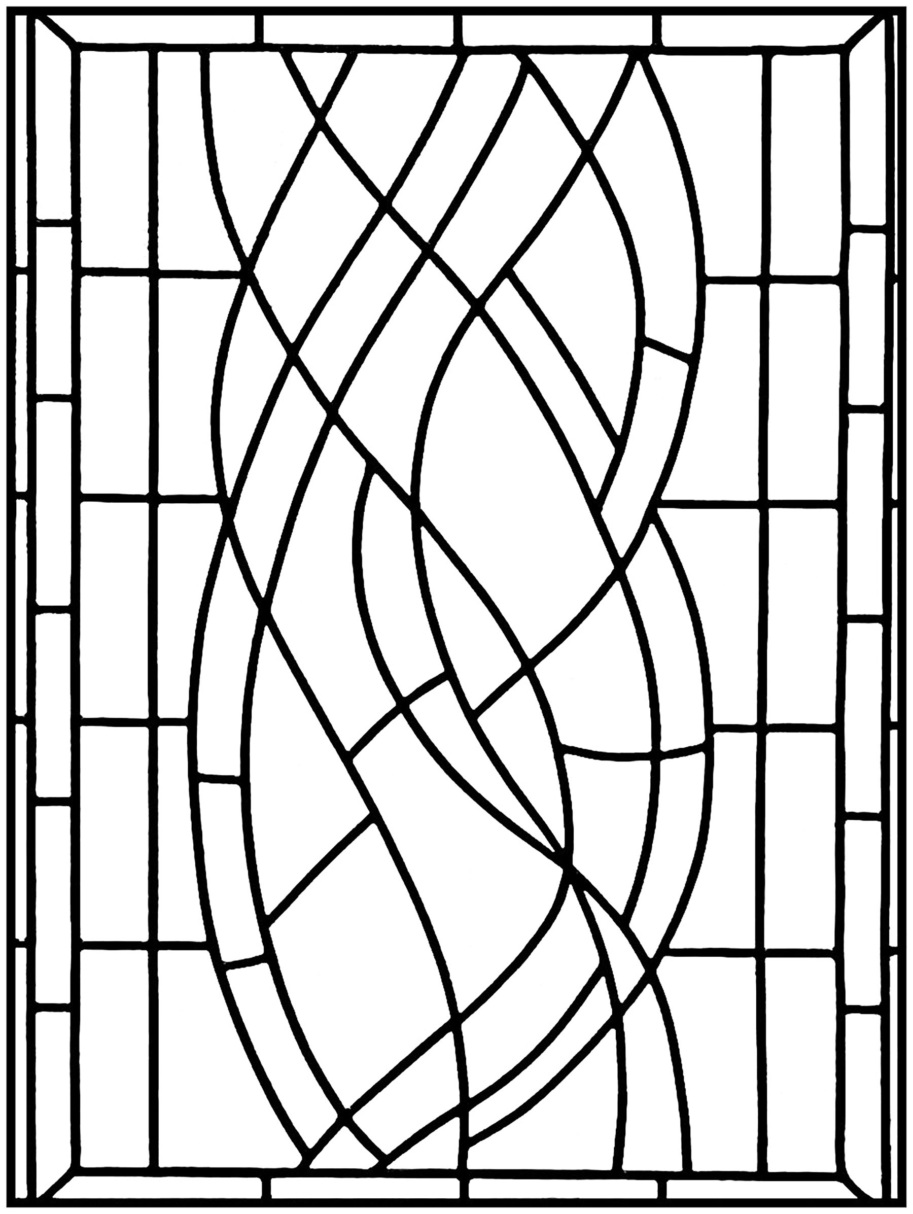 Stained Glass Coloring Pages for Adults Unique 79