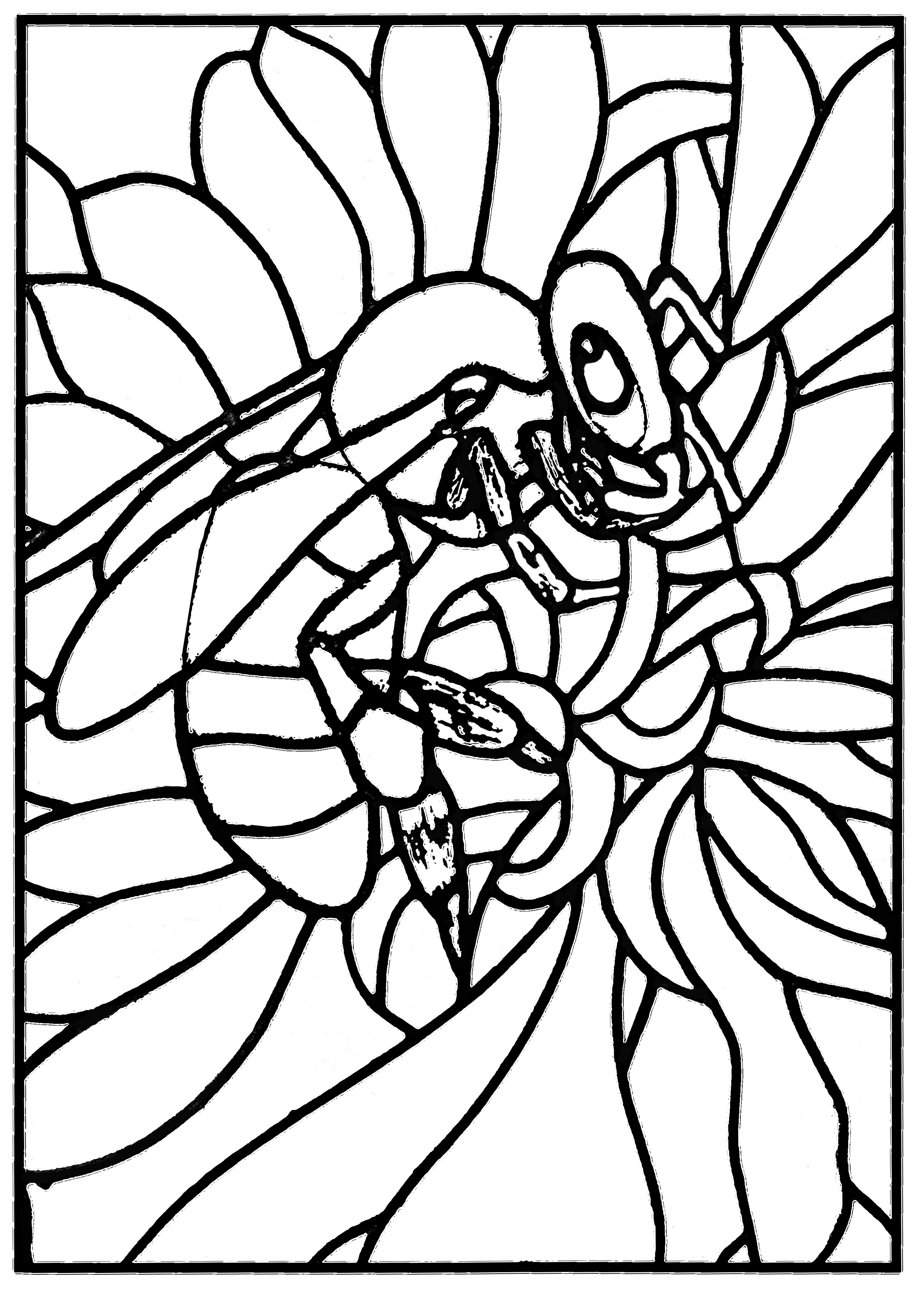 Stained Glass Coloring Pages for Adults Unique 84