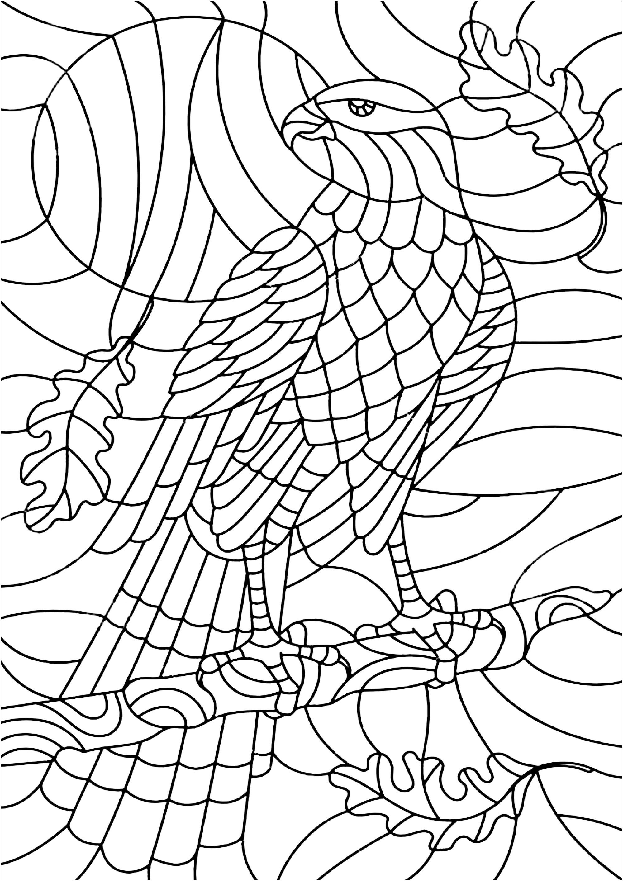 Stained Glass Coloring Pages for Adults Unique 85