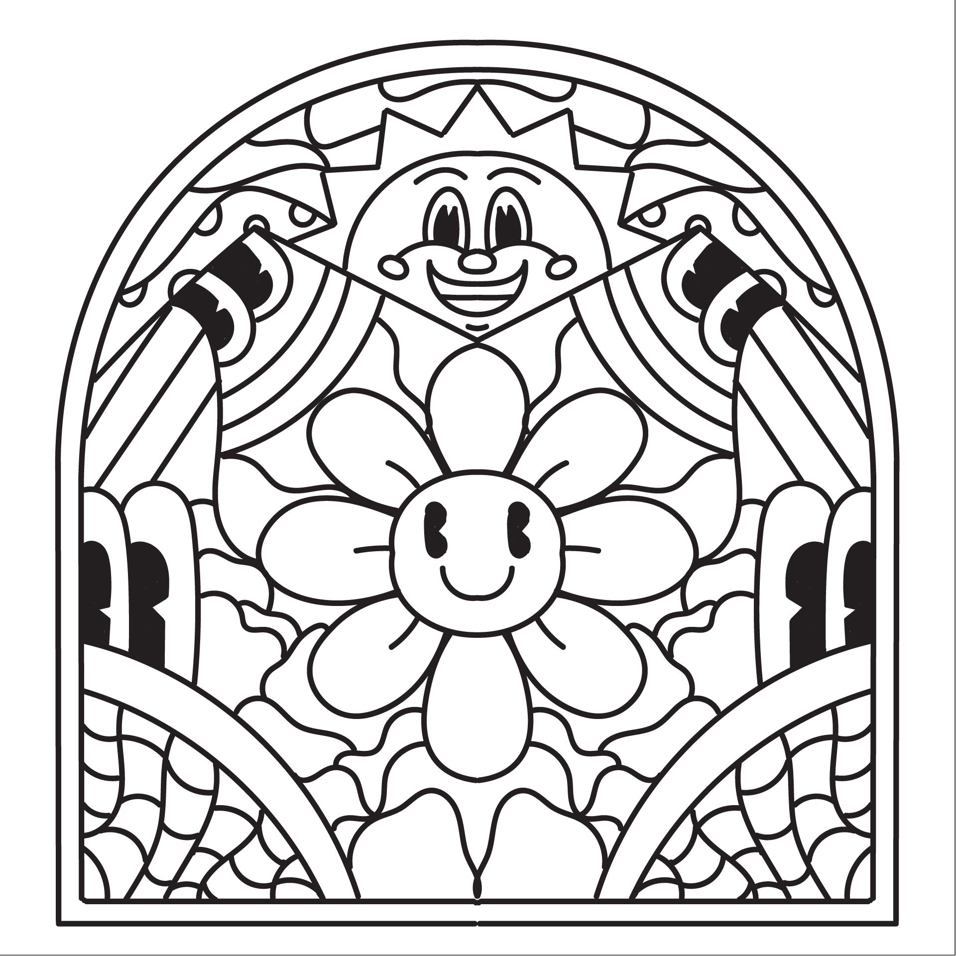 Stained Glass Coloring Pages for Adults Unique 93