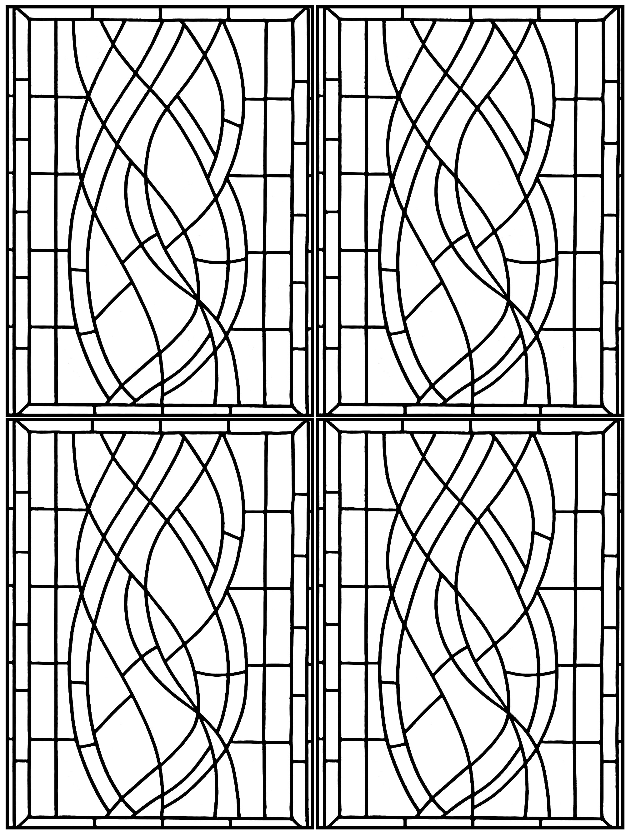 Stained Glass Coloring Pages for Adults Unique 94