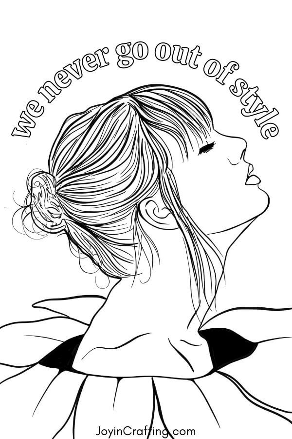 Taylor Swift Coloring Pages Printable 100