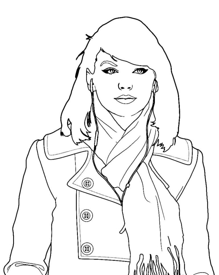 Taylor Swift Coloring Pages Printable 101