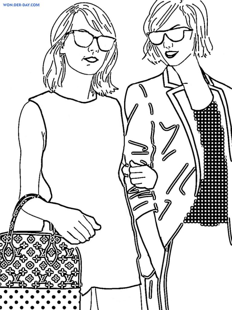 Taylor Swift Coloring Pages Printable 102