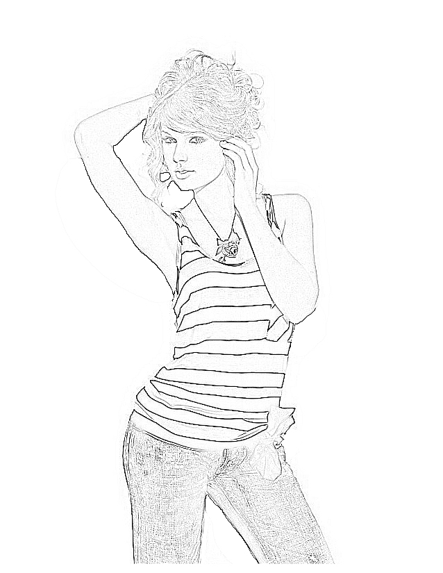 Taylor Swift Coloring Pages Printable 11