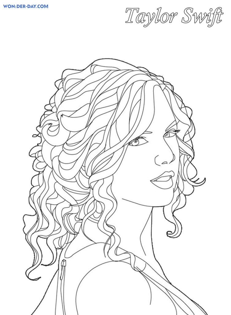 Taylor Swift Coloring Pages Printable 110