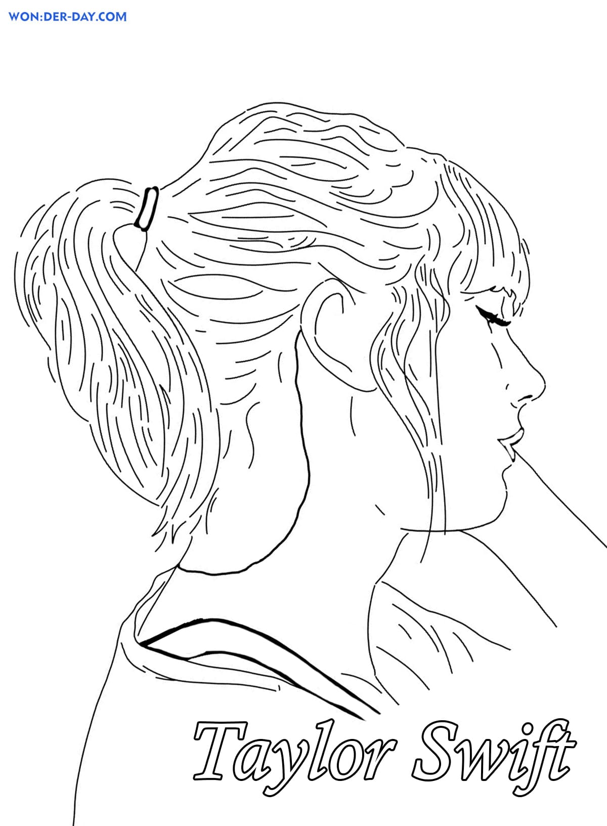 Taylor Swift Coloring Pages Printable 115