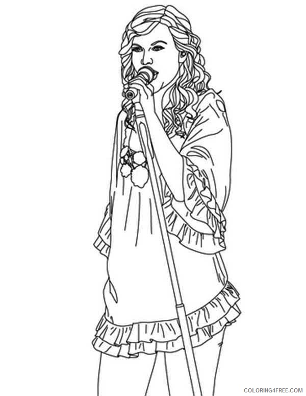 Taylor Swift Coloring Pages Printable 119