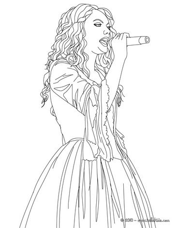 Taylor Swift Coloring Pages Printable 12