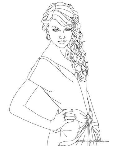 Taylor Swift Coloring Pages Printable 120