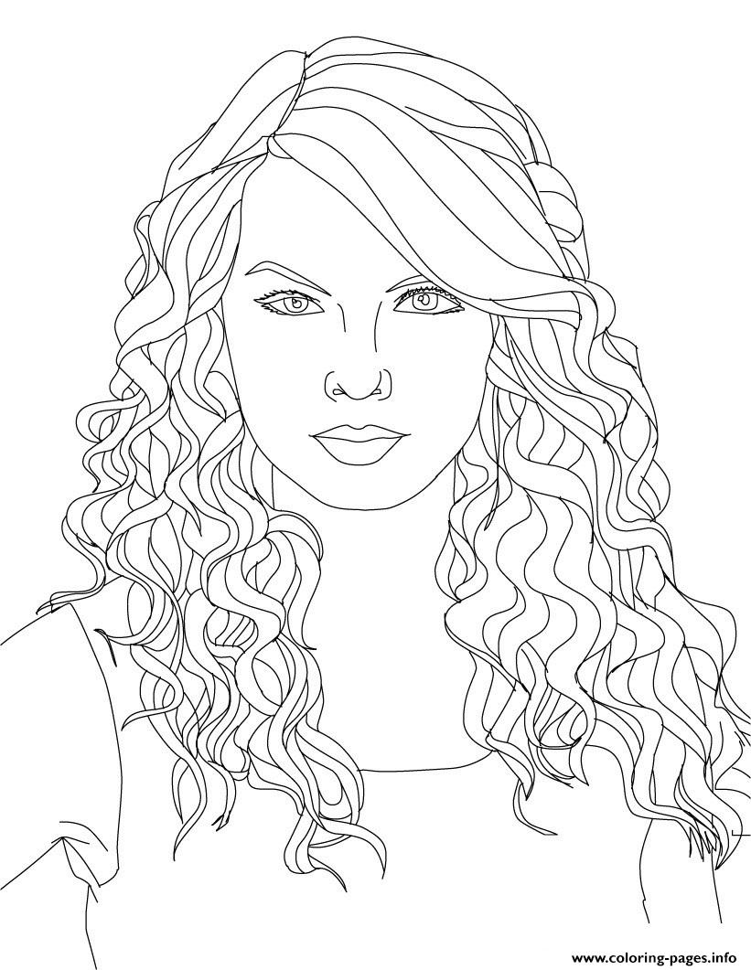 Taylor Swift Coloring Pages Printable 125