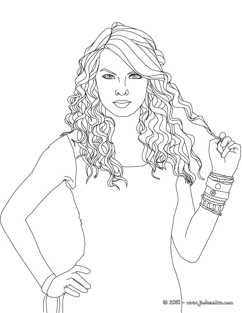 Taylor Swift Coloring Pages Printable 15