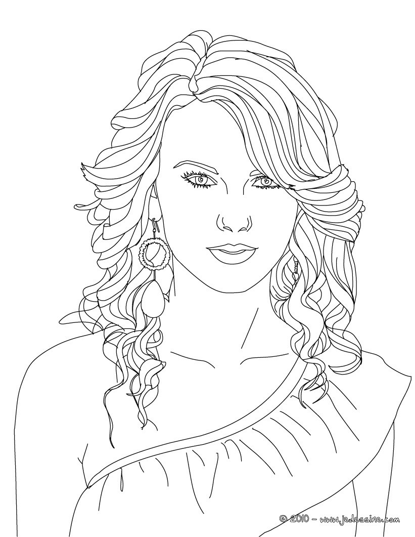 Taylor Swift Coloring Pages Printable 18