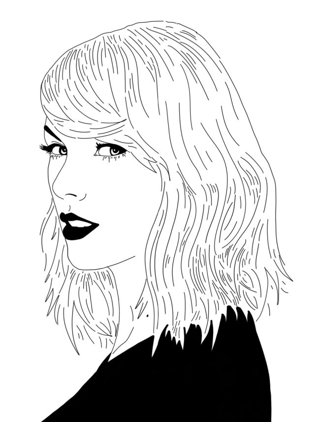 Taylor Swift Coloring Pages Printable 19