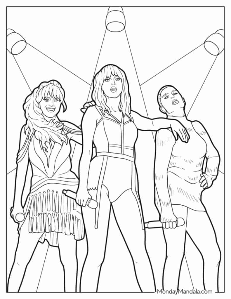 Taylor Swift Coloring Pages Printable 26