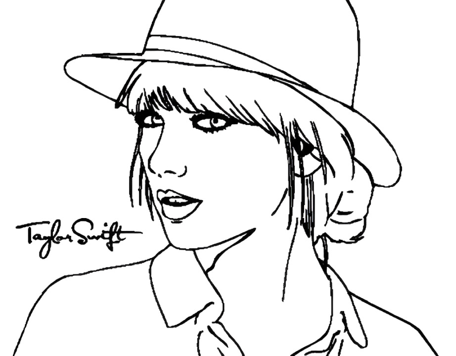 Taylor Swift Coloring Pages Printable 29