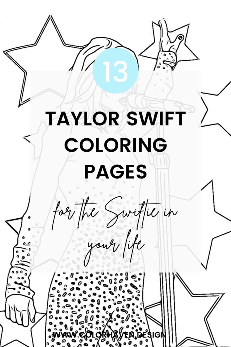 Taylor Swift Coloring Pages Printable 30