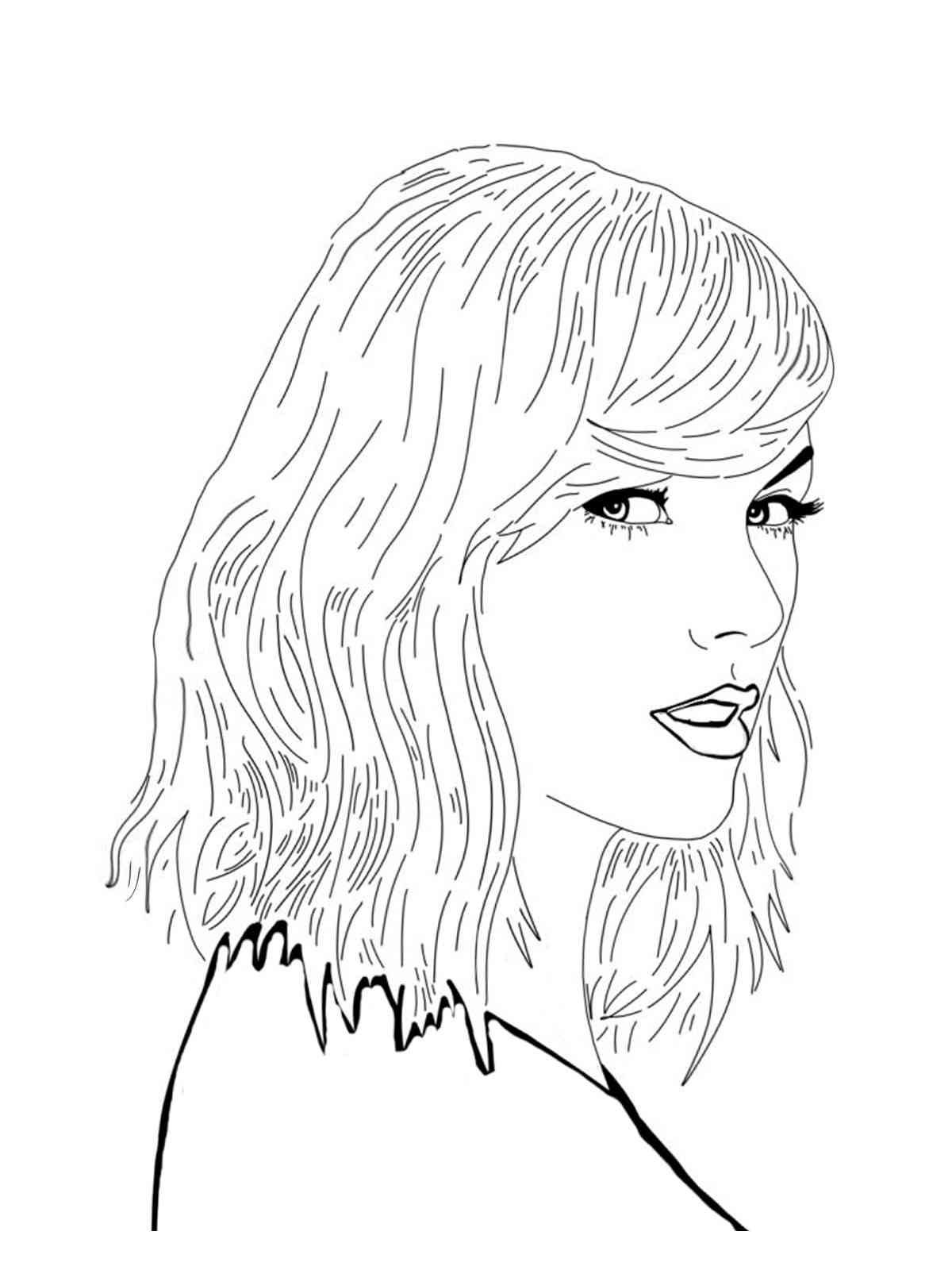 Taylor Swift Coloring Pages Printable 38