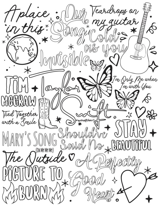 Taylor Swift Coloring Pages Printable 41