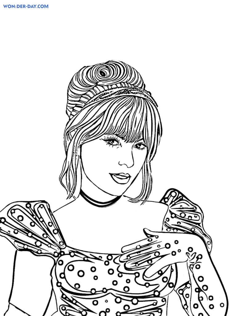 Taylor Swift Coloring Pages Printable 48