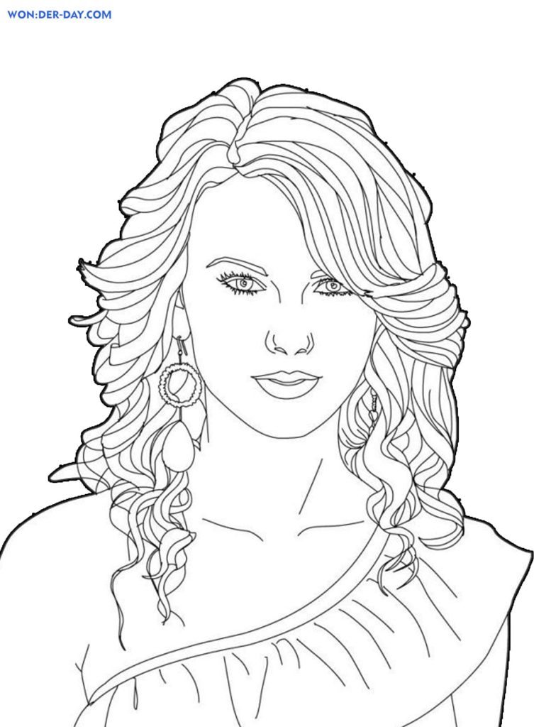 Taylor Swift Coloring Pages Printable 54