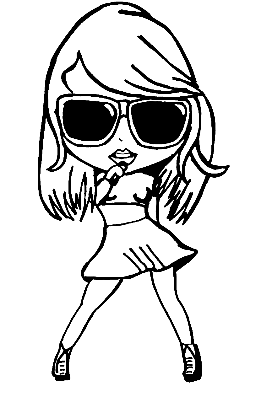 Taylor Swift Coloring Pages Printable 56