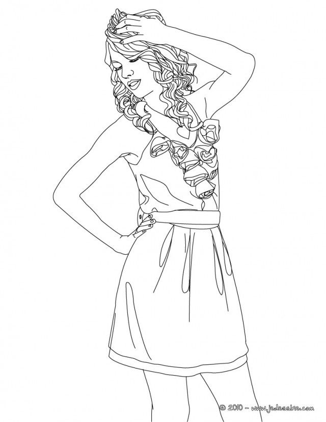 Taylor Swift Coloring Pages Printable 58